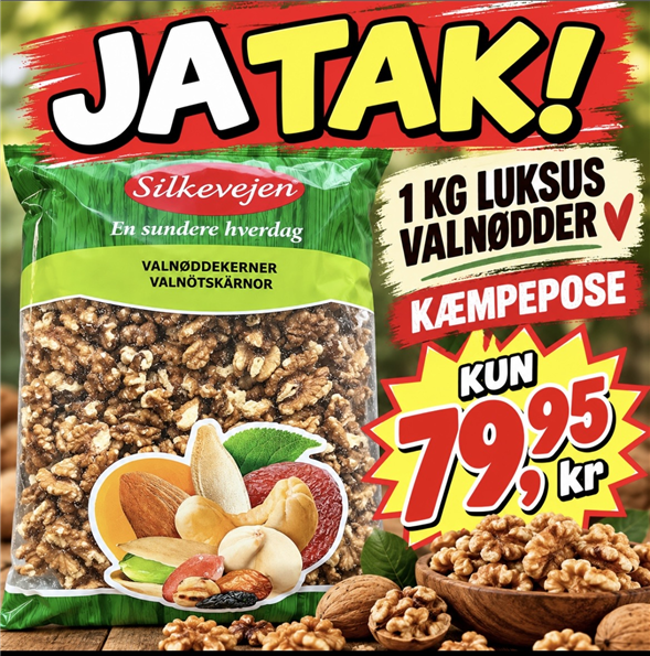 Valnødder 1 kg